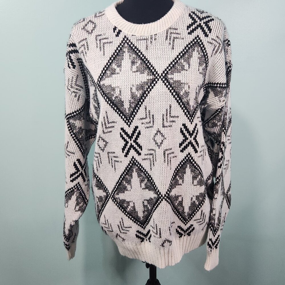 Vintage New Era Men’s Sweater L Knit Funky Ski Made in USA Unisex 80s 90s
Lot H